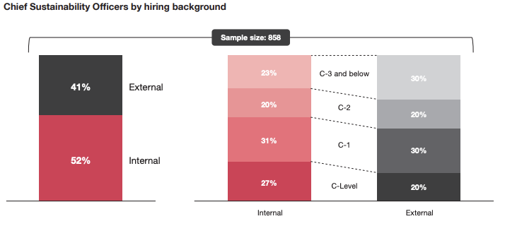 Herkunft des Chief Sustainability Officer